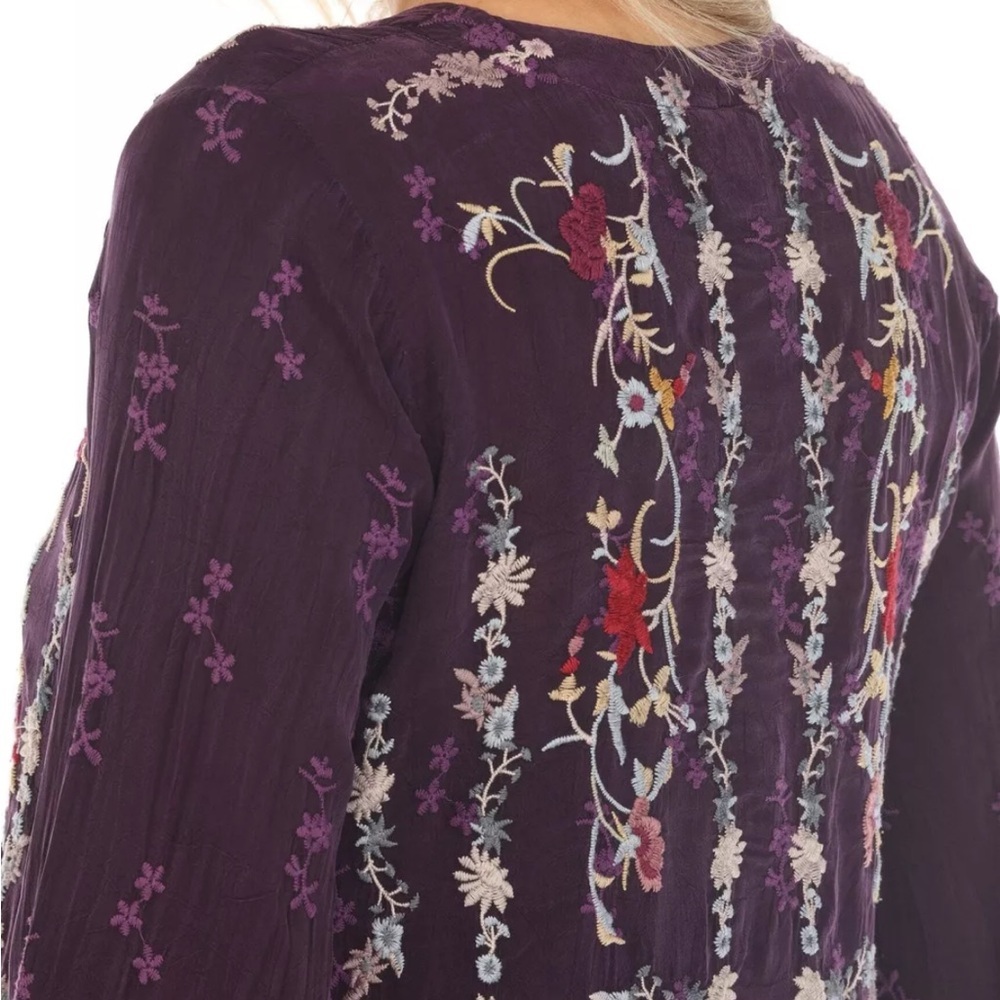 Johnny Was extremely heavily embroidered Eloise midi dress NWT - Picture 9 of 12